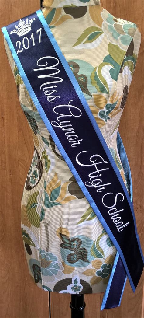 custom printed sashes for pageant